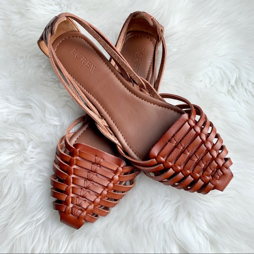 J Crew Huarache leather sandals size 7
